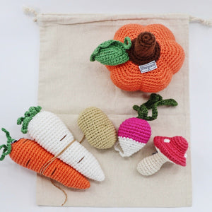 Knitted Veggie Set (6 pcs) - Ollie and Mia